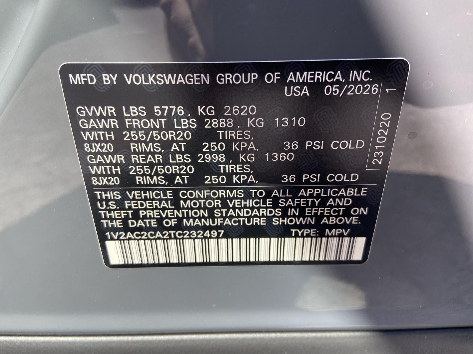 2026 Volkswagen Atlas Cross Sport 2.0T SEL R-Line Black