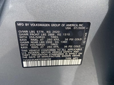 2026 Volkswagen Atlas Cross Sport 2.0T SEL R-Line Black