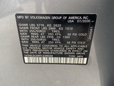 2026 Volkswagen Atlas Cross Sport 2.0T SEL R-Line Black