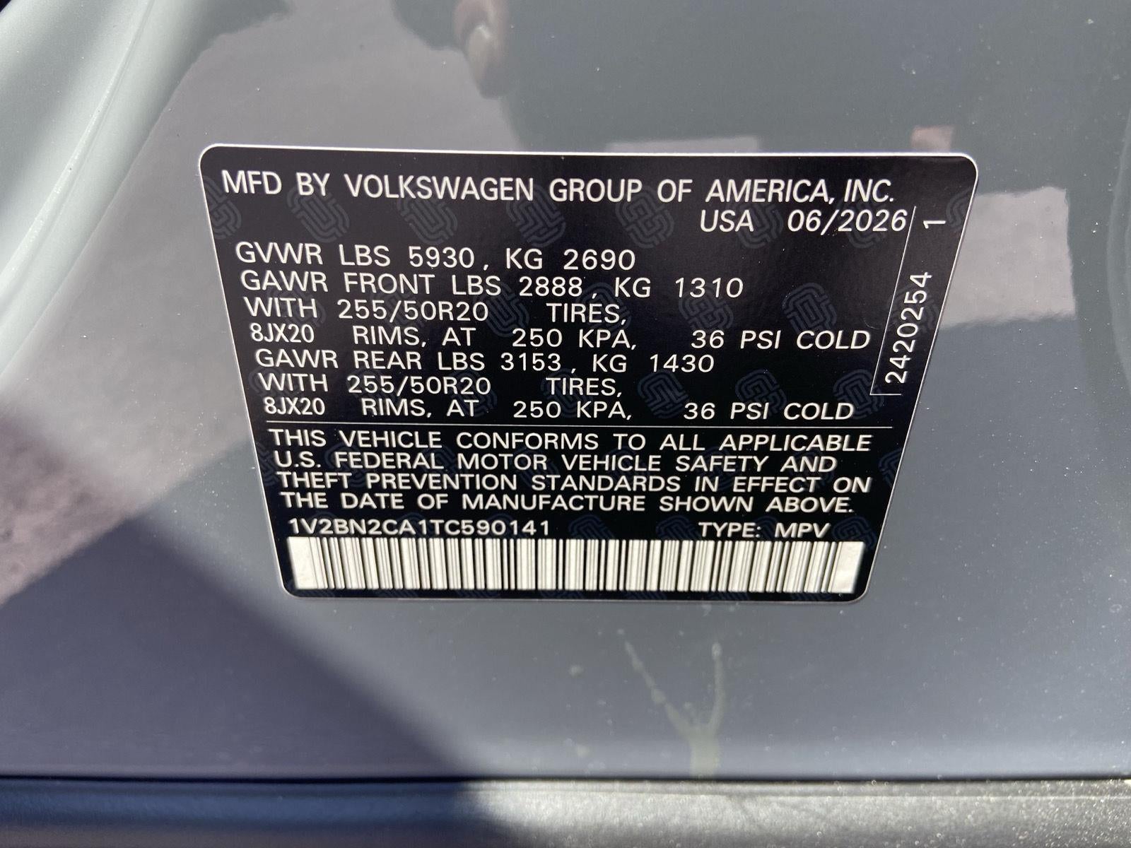 2026 Volkswagen Atlas 2.0T SEL