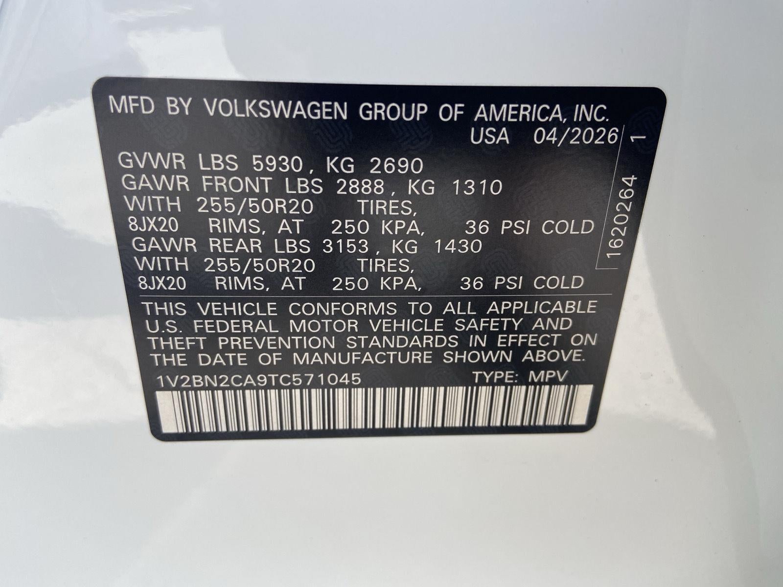 2026 Volkswagen Atlas 2.0T SEL