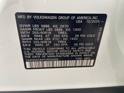 2026 Volkswagen Atlas 2.0T Peak Edition