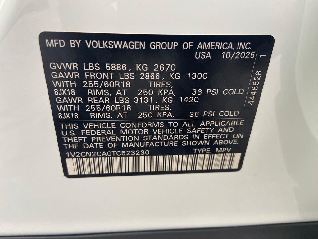 2026 Volkswagen Atlas 2.0T Peak Edition