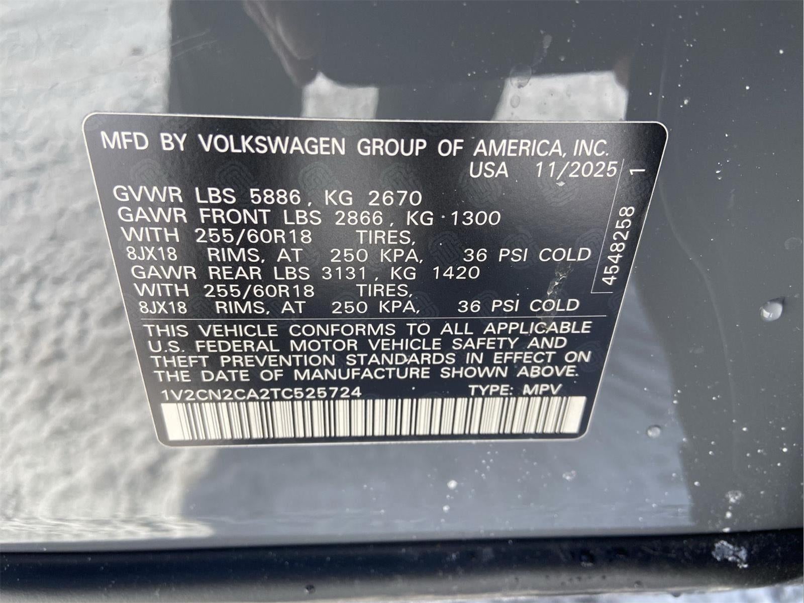 2026 Volkswagen Atlas 2.0T Peak Edition