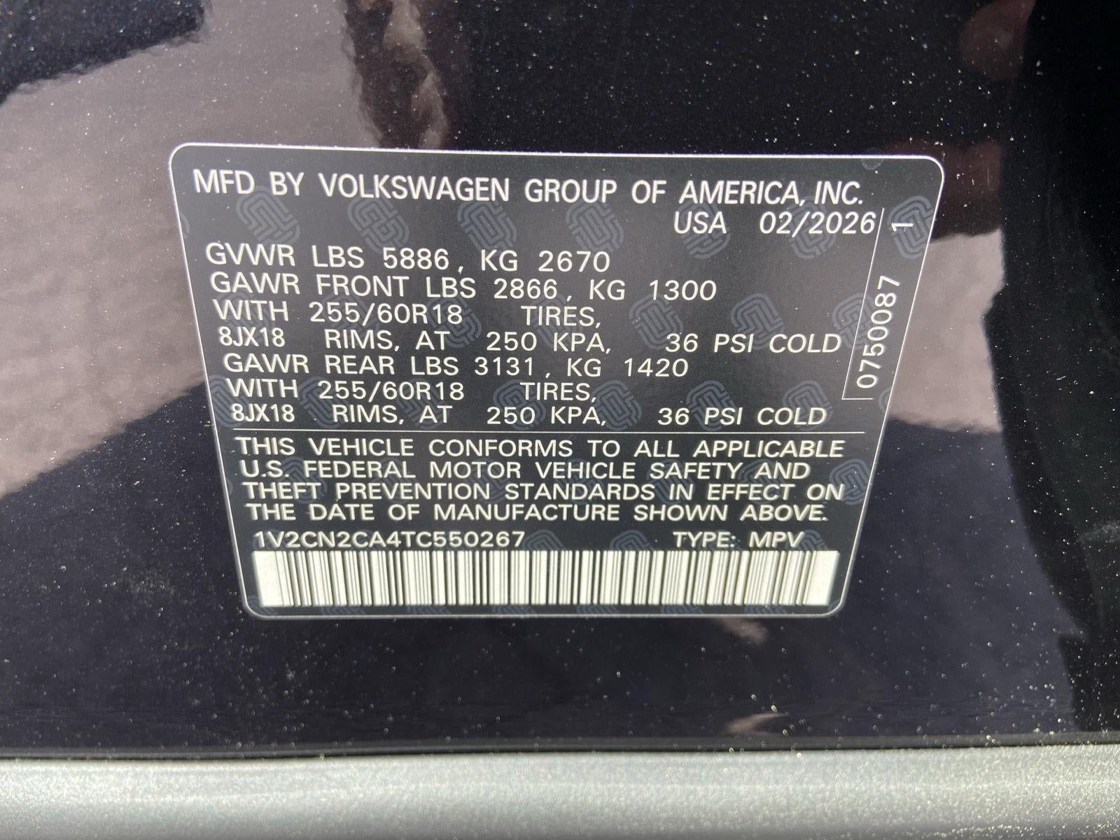 2026 Volkswagen Atlas 2.0T Peak Edition