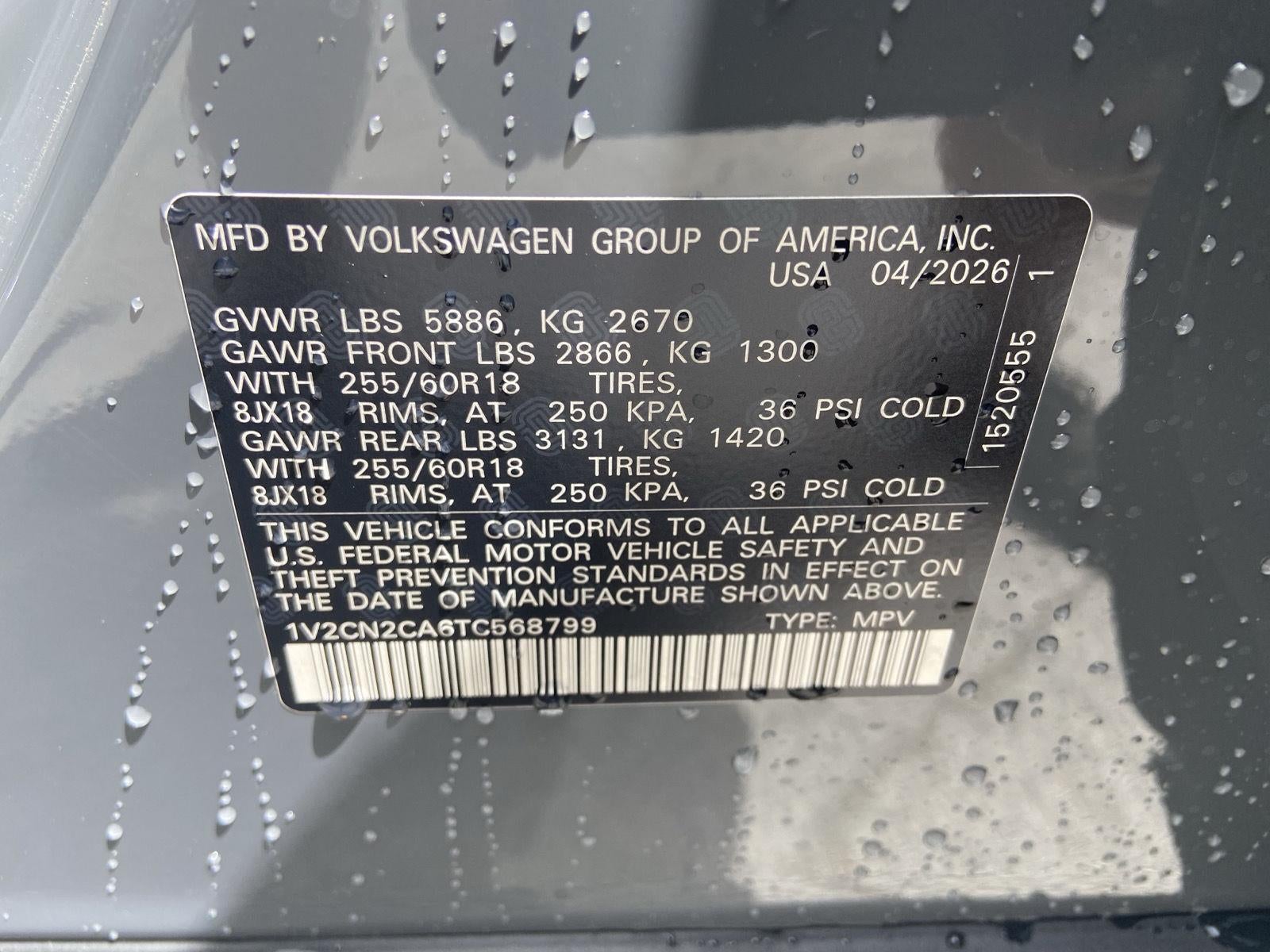 2026 Volkswagen Atlas 2.0T Peak Edition