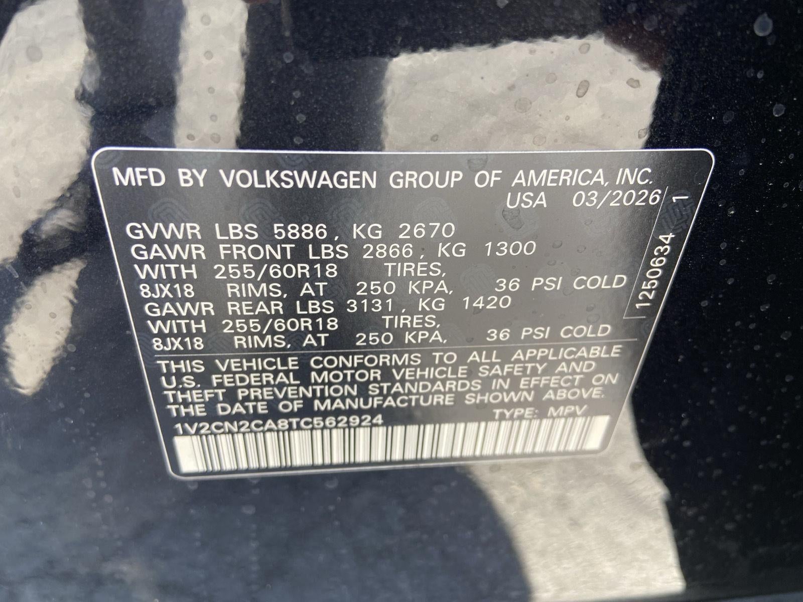 2026 Volkswagen Atlas 2.0T Peak Edition