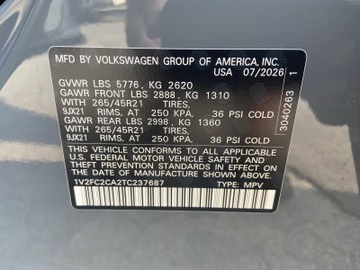 2026 Volkswagen Atlas Cross Sport 2.0T SEL Premium R-Line