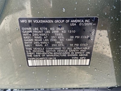 2026 Volkswagen Atlas Cross Sport 2.0T SEL Premium R-Line