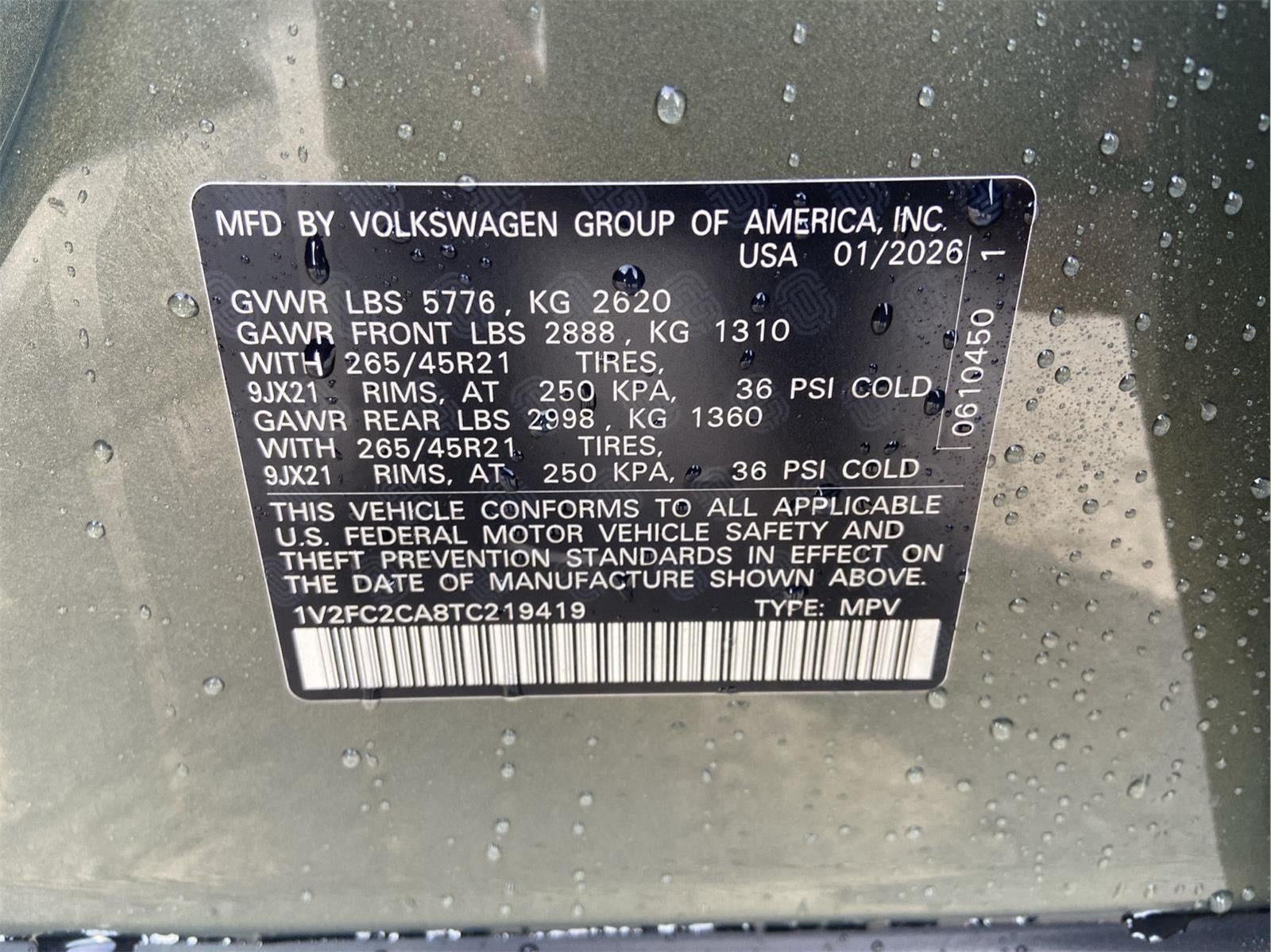 2026 Volkswagen Atlas Cross Sport 2.0T SEL Premium R-Line