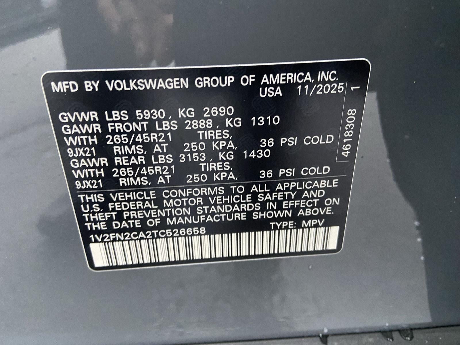 2026 Volkswagen Atlas 2.0T SEL Premium R-Line