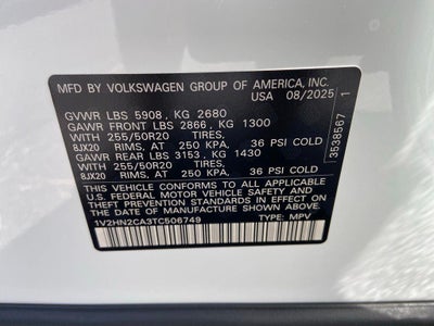 2026 Volkswagen Atlas 2.0T SE w/ Technology