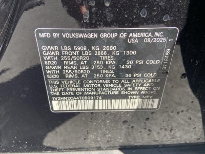 2026 Volkswagen Atlas 2.0T SE w/Technology