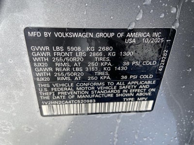 2026 Volkswagen Atlas 2.0T SE W/TECHNOLOGY