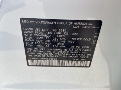 2026 Volkswagen Atlas 2.0T SE w/Technology