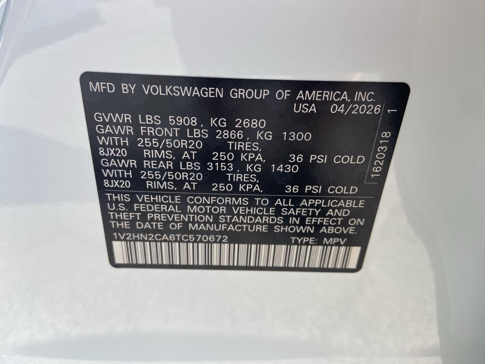 2026 Volkswagen Atlas 2.0T SE w/Technology