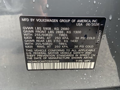 2026 Volkswagen Atlas 2.0T SE w/Technology
