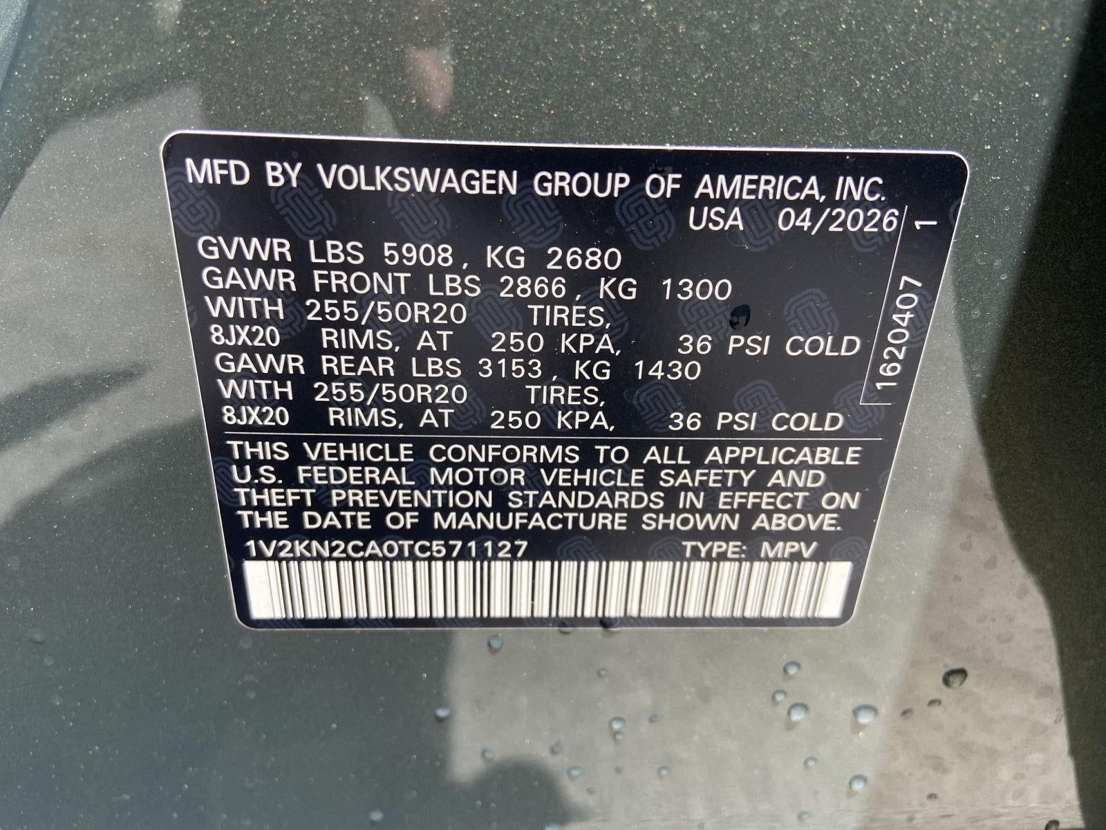 2026 Volkswagen Atlas 2.0T SE w/Technology