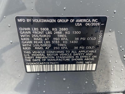 2026 Volkswagen Atlas 2.0T SE w/Technology
