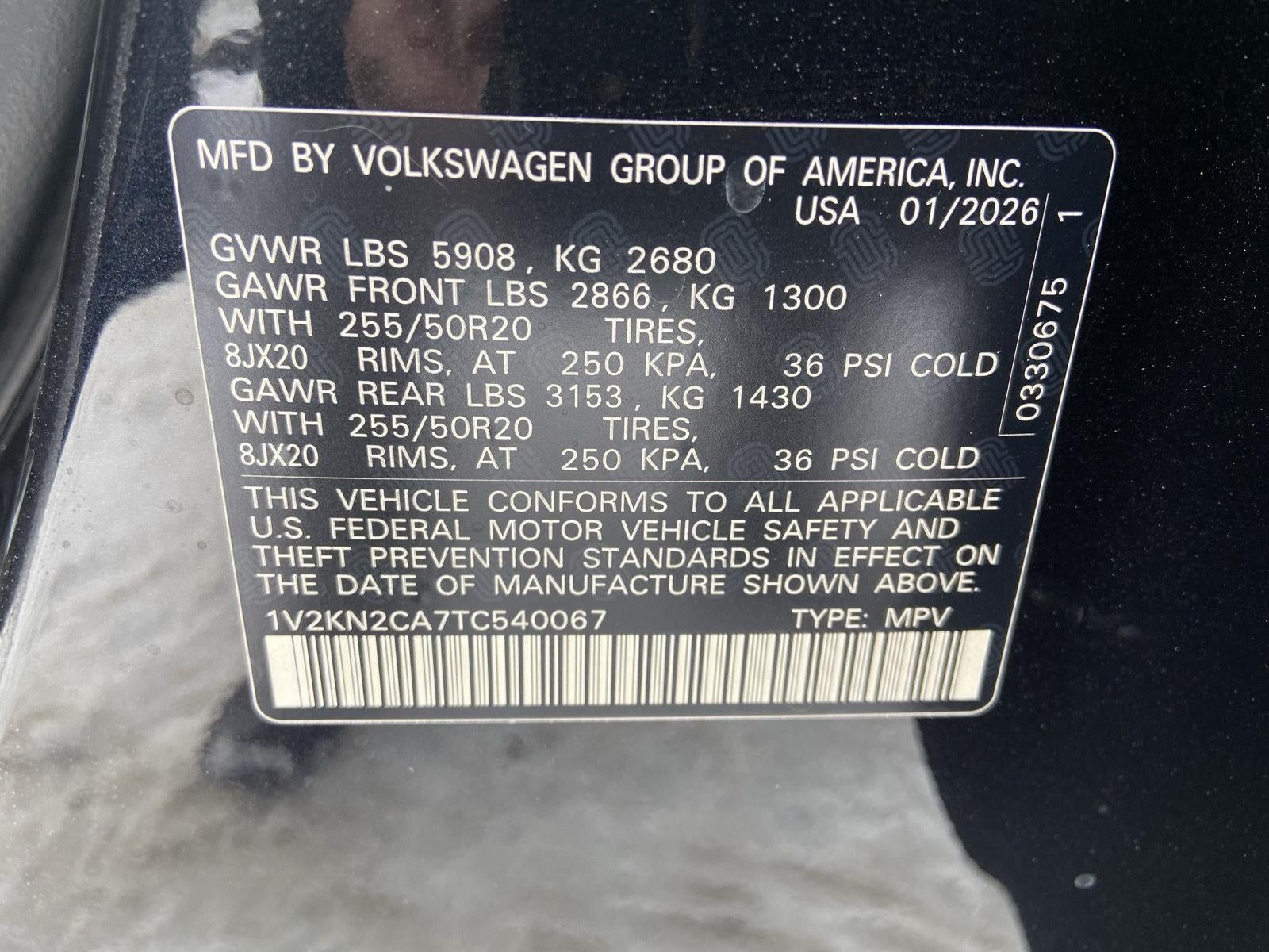 2026 Volkswagen Atlas SE W/ Tech AWD