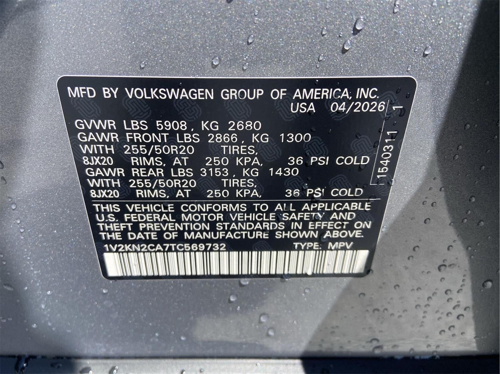 2026 Volkswagen Atlas 2.0T SE w/Technology