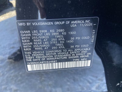 2026 Volkswagen Atlas 2.0T SE W/TECHNOLOGY