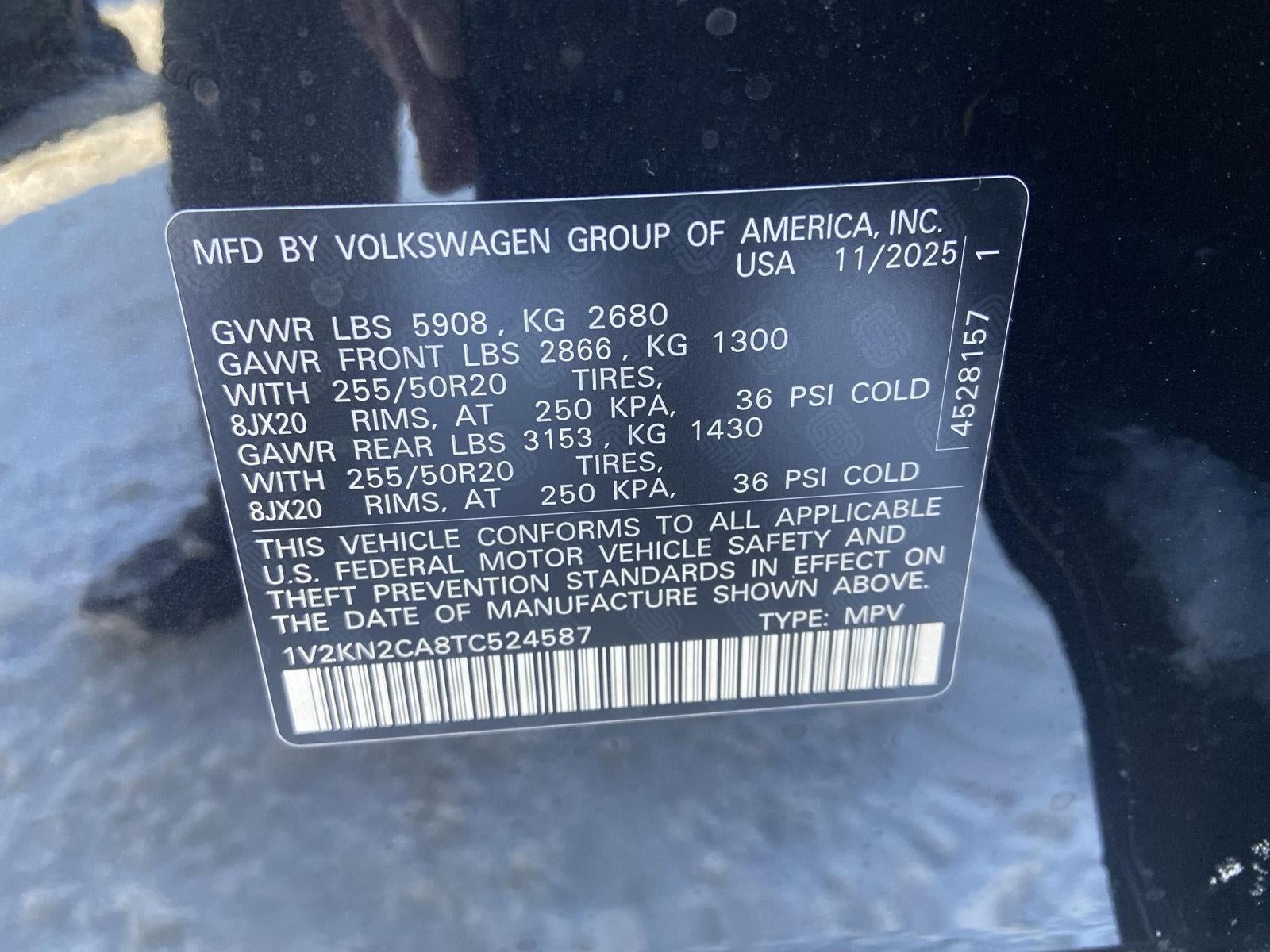 2026 Volkswagen Atlas 2.0T SE W/TECHNOLOGY