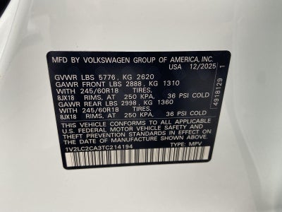 2026 Volkswagen Atlas Cross Sport 2.0T SE