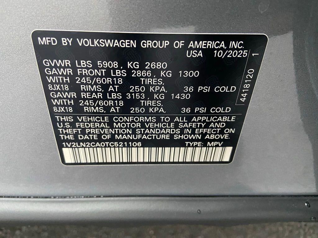 2026 Volkswagen Atlas 2.0T SE