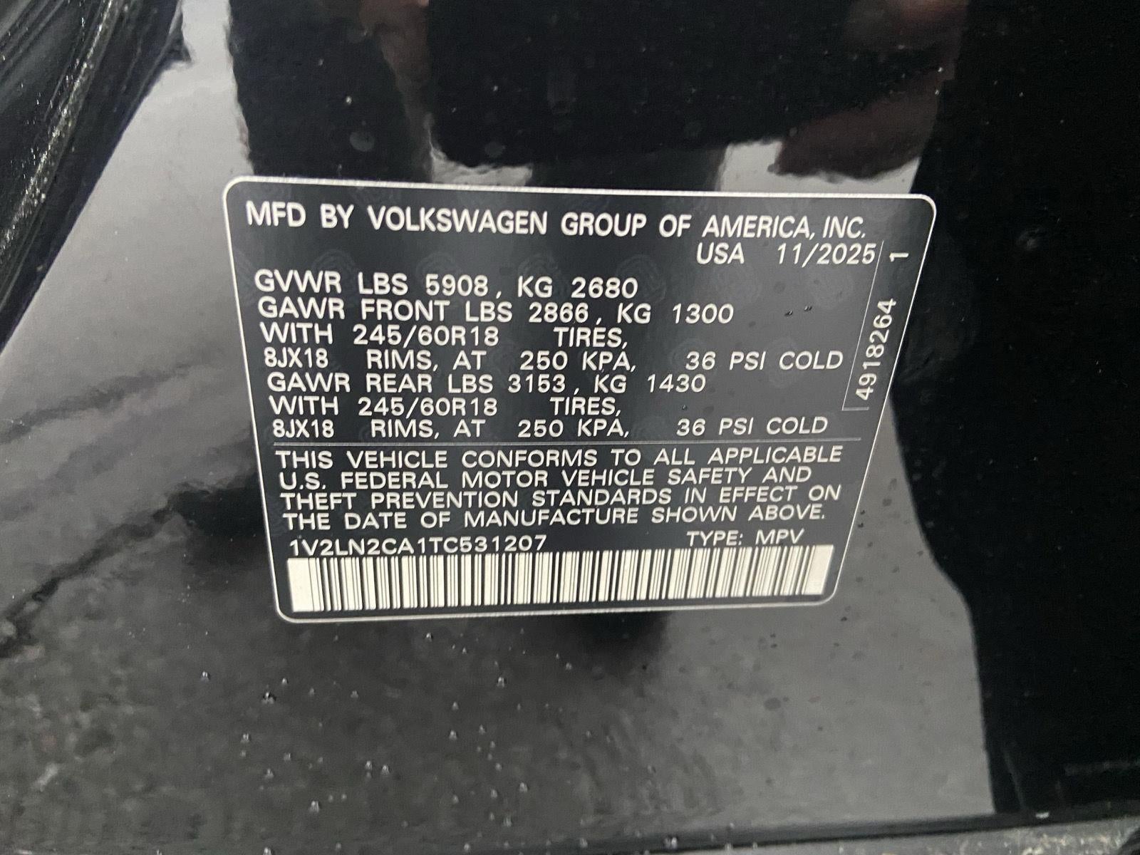 2026 Volkswagen Atlas 2.0T SE