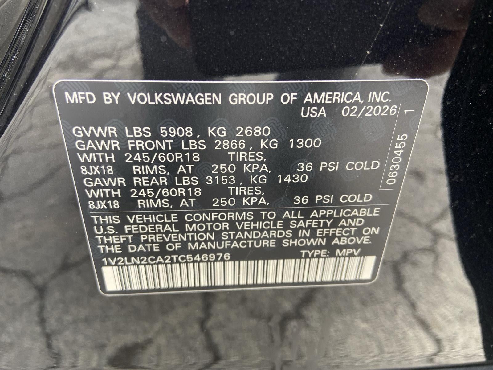 2026 Volkswagen Atlas 2.0T SE