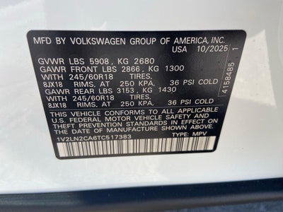 2026 Volkswagen Atlas 2.0T SE