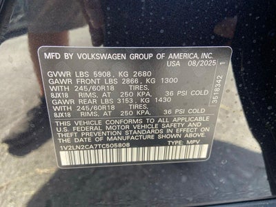 2026 Volkswagen Atlas 2.0T SE