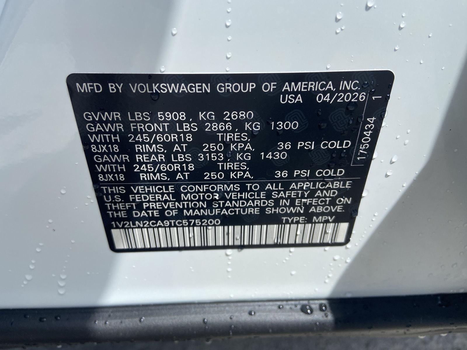 2026 Volkswagen Atlas 2.0T SE