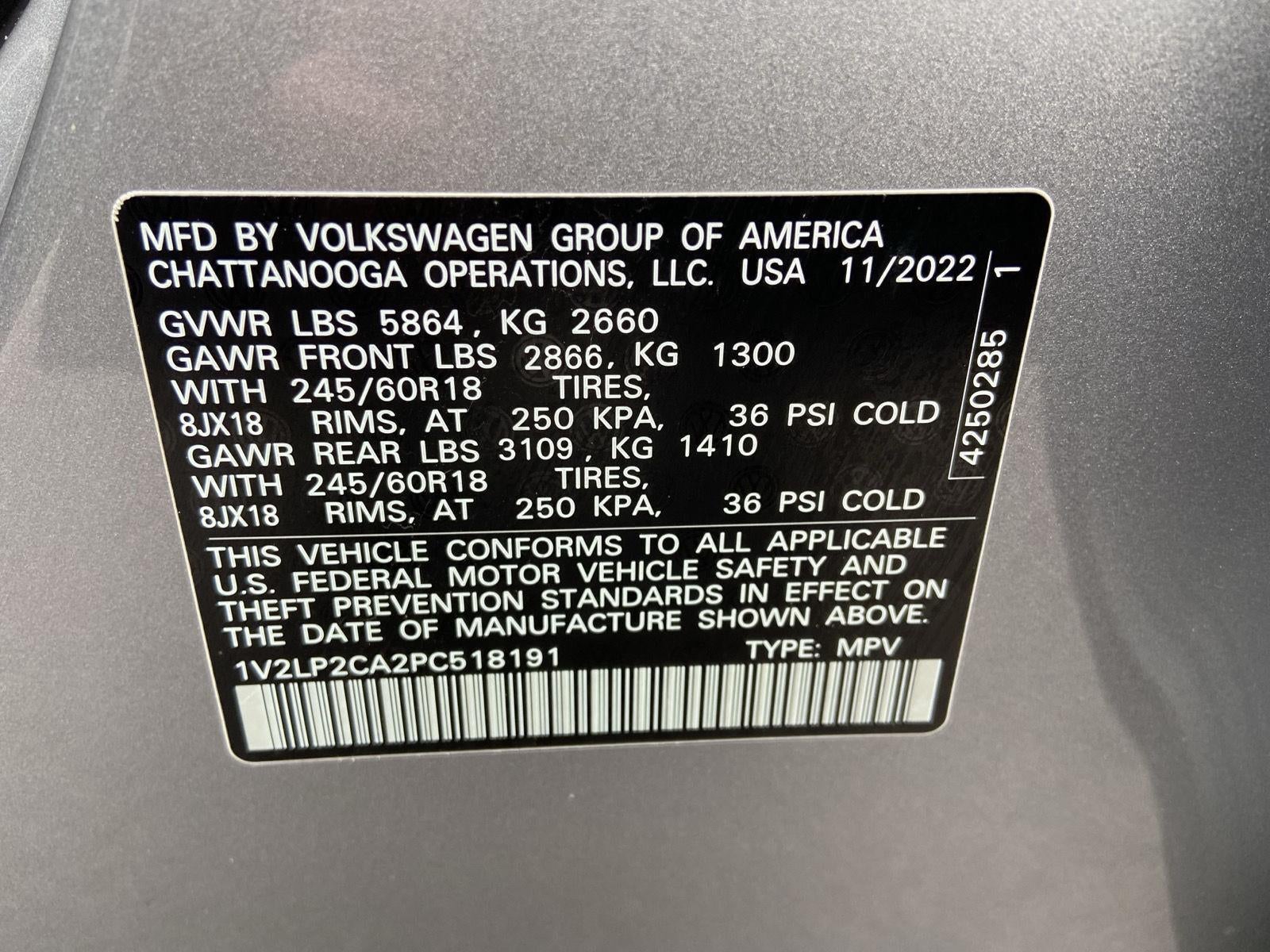2023 Volkswagen Atlas 2.0T SE