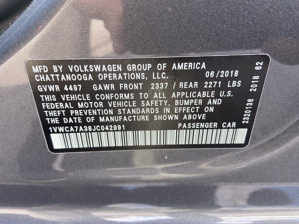 2018 Volkswagen Passat 2.0T SEL Premium