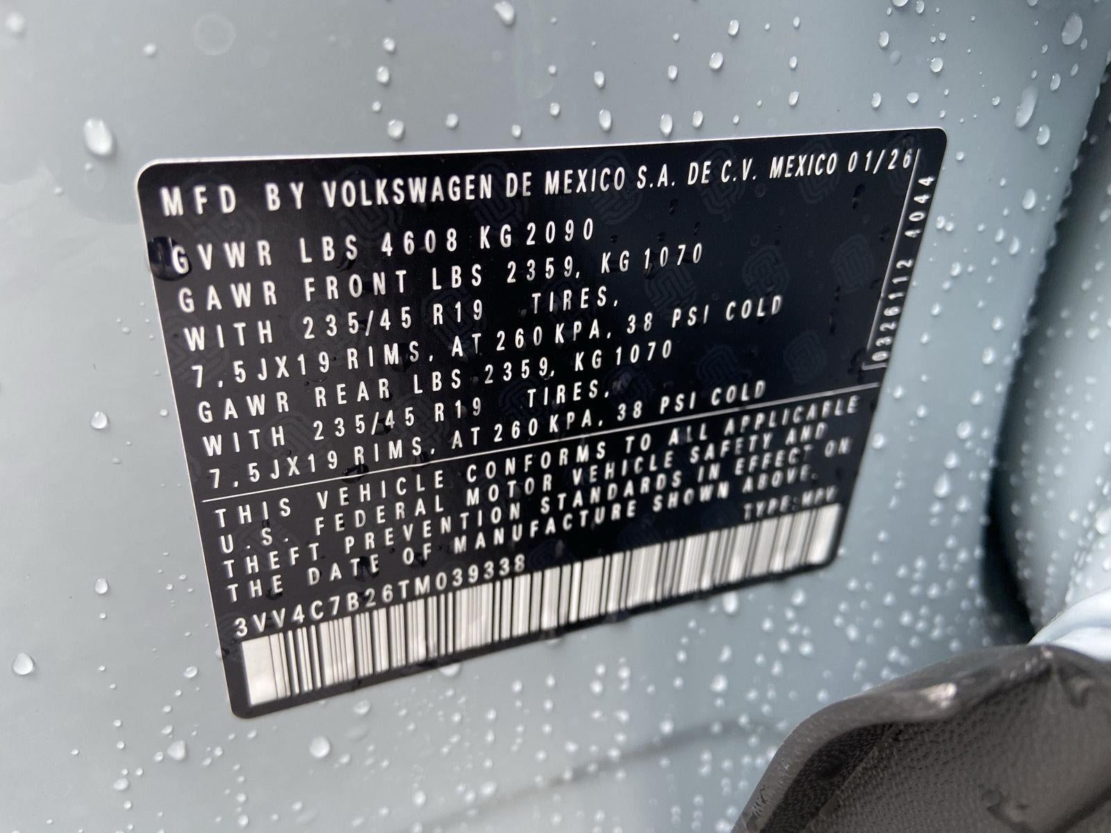 2026 Volkswagen Taos SEL 4MOTION