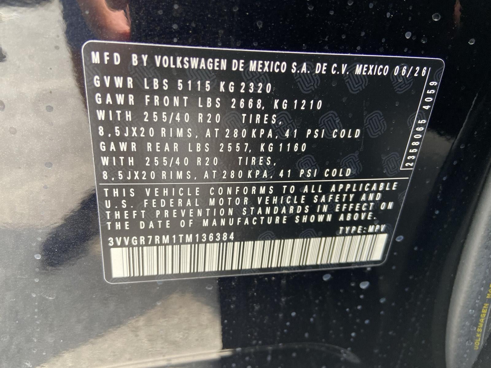 2026 Volkswagen Tiguan SE R-Line Black