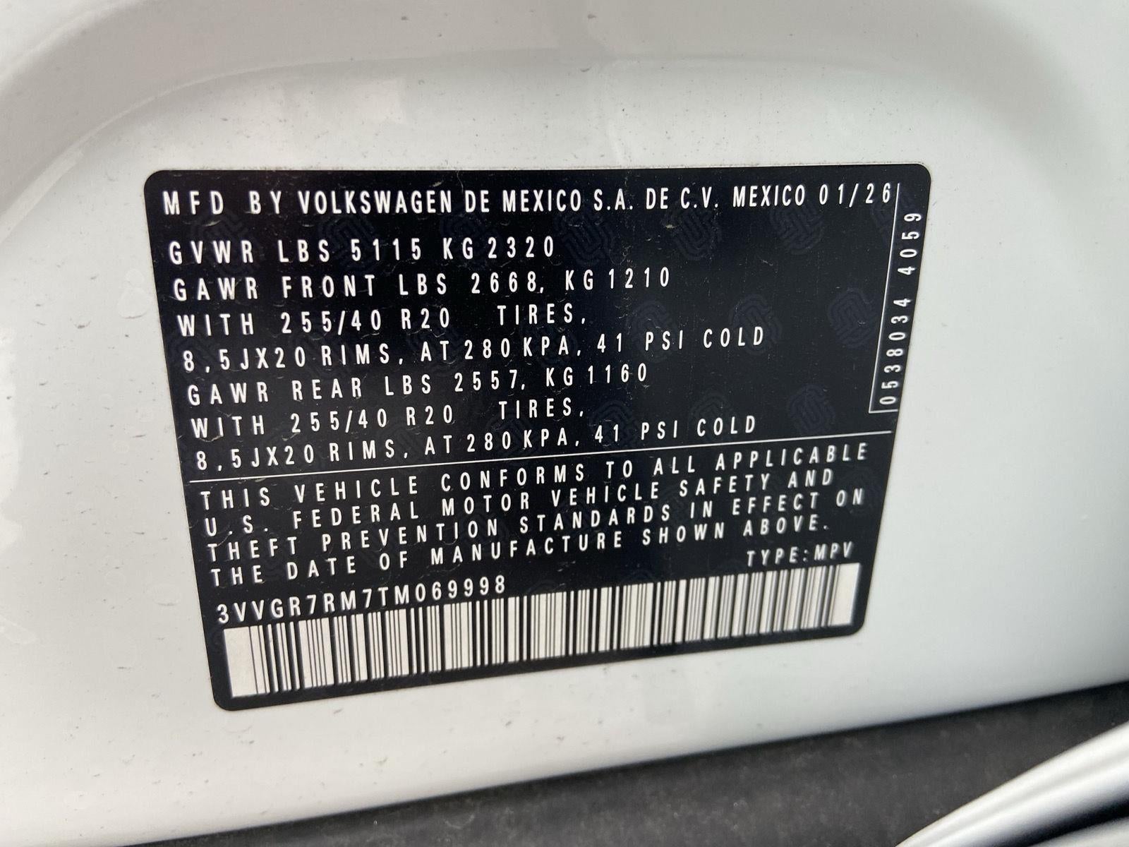 2026 Volkswagen Tiguan SE R-Line Black