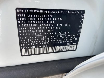 2026 Volkswagen Tiguan 2.0T SE R-Line Black