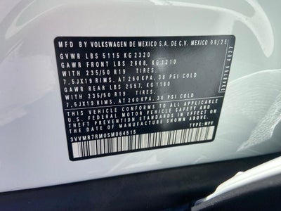 2025 Volkswagen Tiguan 2.0T SE