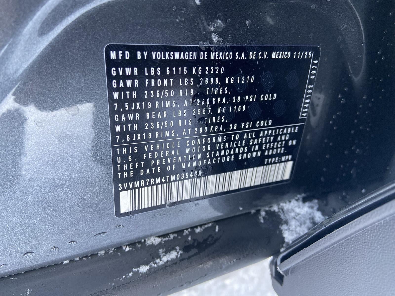 2026 Volkswagen Tiguan 2.0T SE