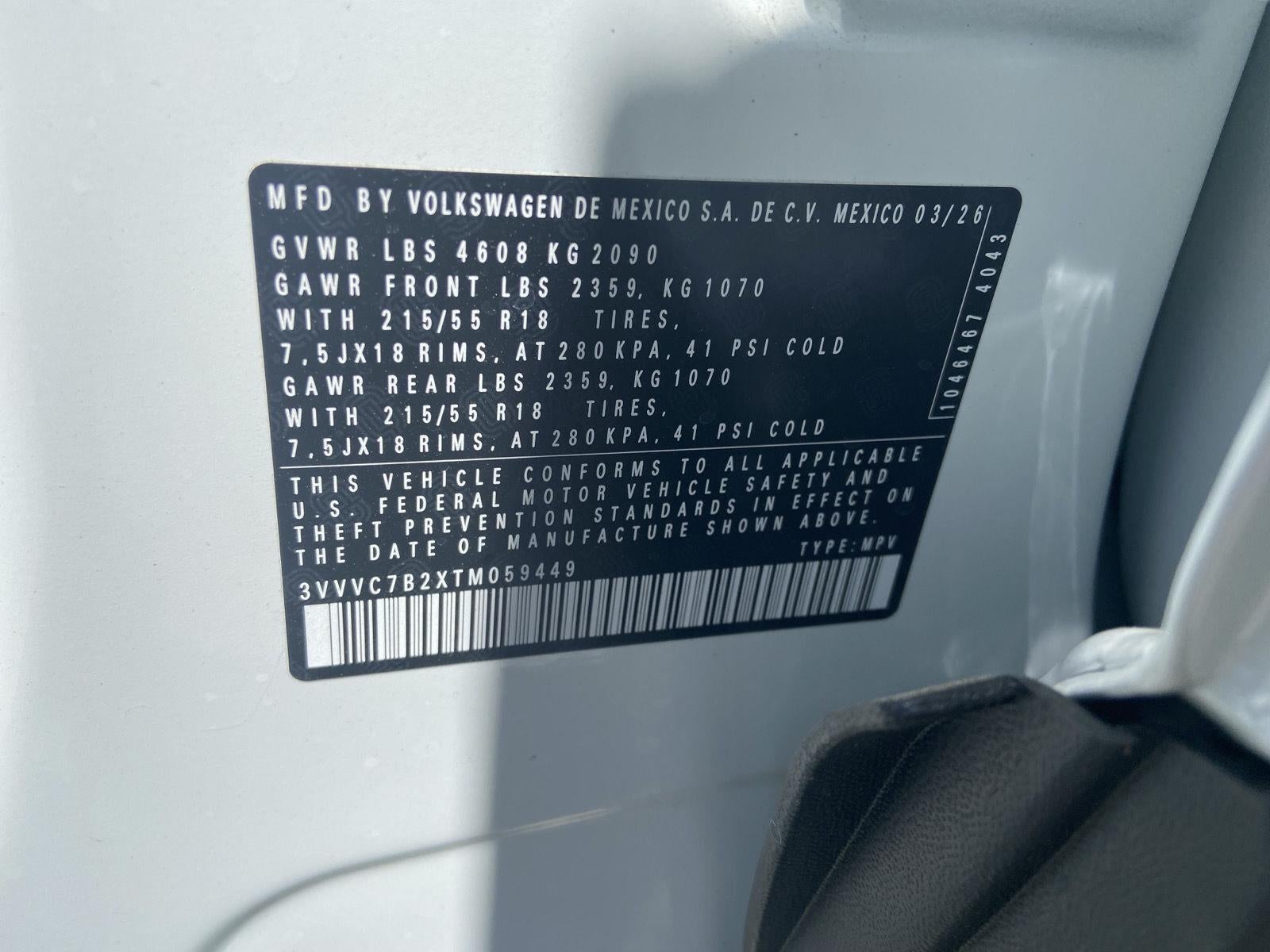 2026 Volkswagen Taos SE