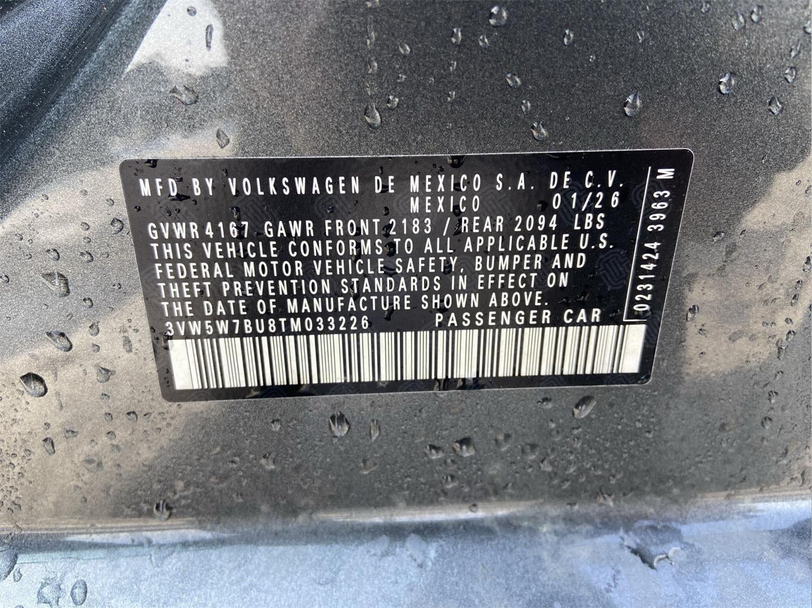 2026 Volkswagen Jetta S FWD