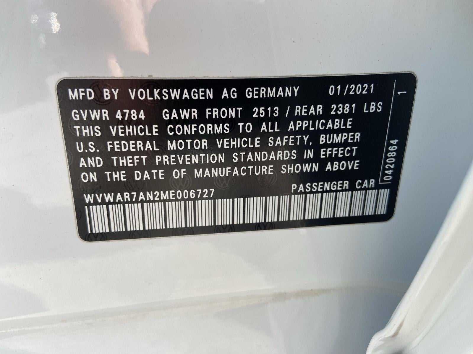 2021 Volkswagen Arteon SE