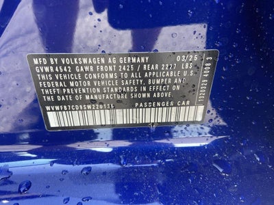 2025 Volkswagen Golf R 2.0T Black Edition