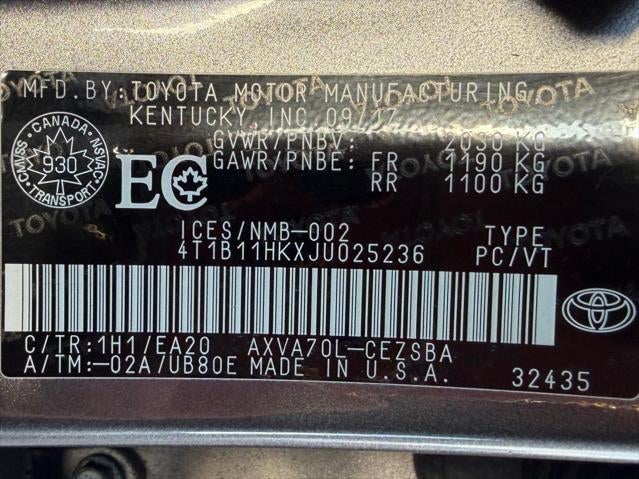 2018 Toyota Camry SE