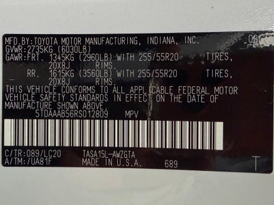 2024 Toyota Grand Highlander Limited CARBRAVO CERTIFIED!