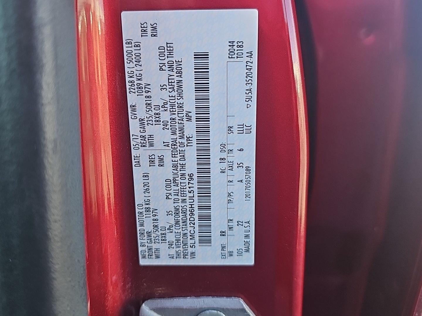 2017 Lincoln MKC Select